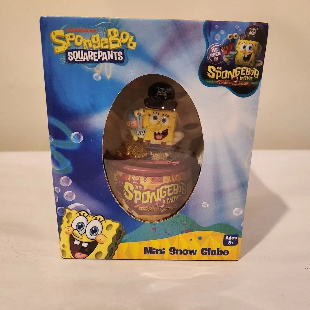 The SpongeBob SquarePants Movie Mini Snow Globe Nickelodeon, Great Condition